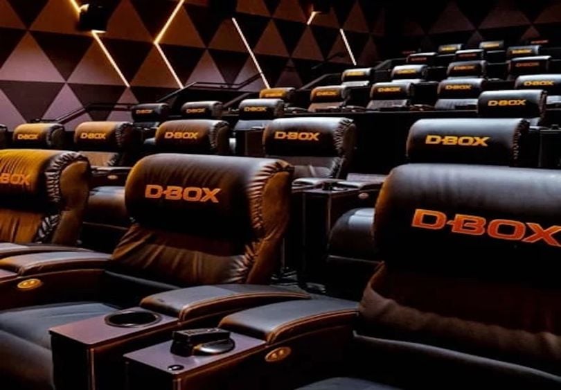 D-BOX movie theater seats.